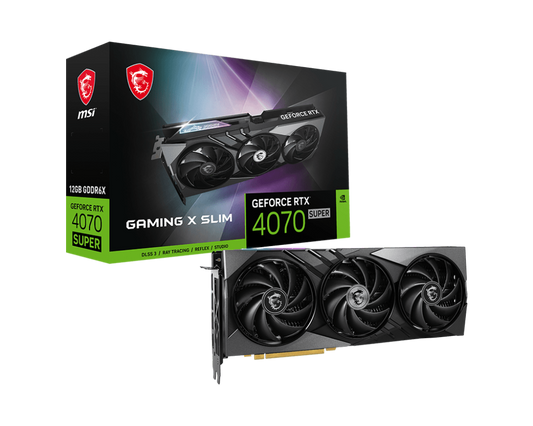 MSI RTX 4070 SUPER GAMING X SLIM 12GB GRAPHICS CARD