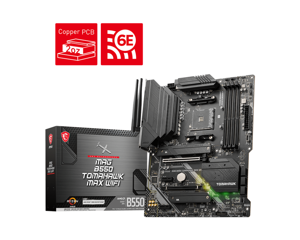 MSI MAG B550 TOMAHAWK MAX WIFI AMD AM4 MOTHERBOARD