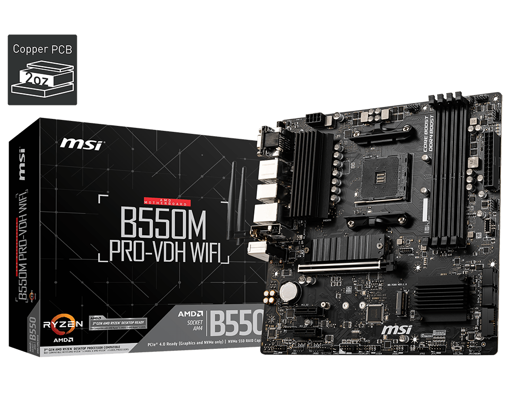 MSI B550-A PRO AMD AM4 MOTHERBOARD– Vishal Peripherals