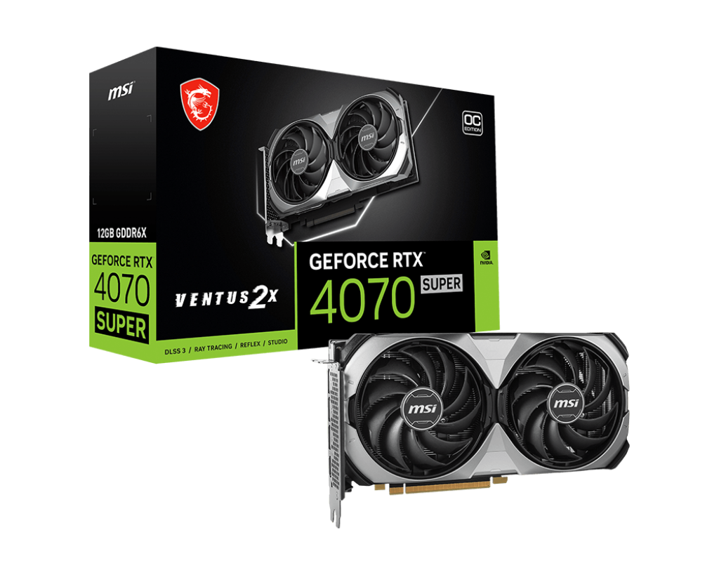 MSI GEFORCE RTX 4070 SUPER 12GB VENTUS 2X OC GRAPHIC CARD