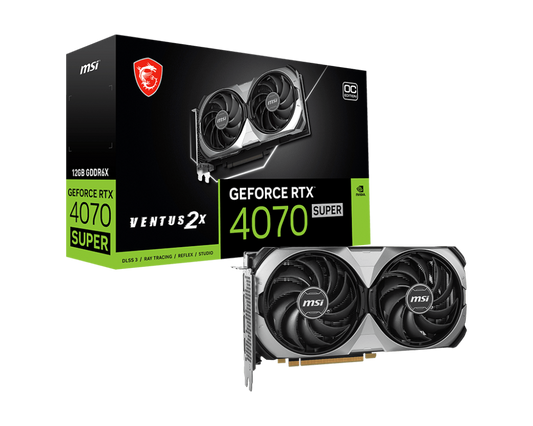 MSI GEFORCE RTX 4070 SUPER 12GB VENTUS 2X OC GRAPHIC CARD