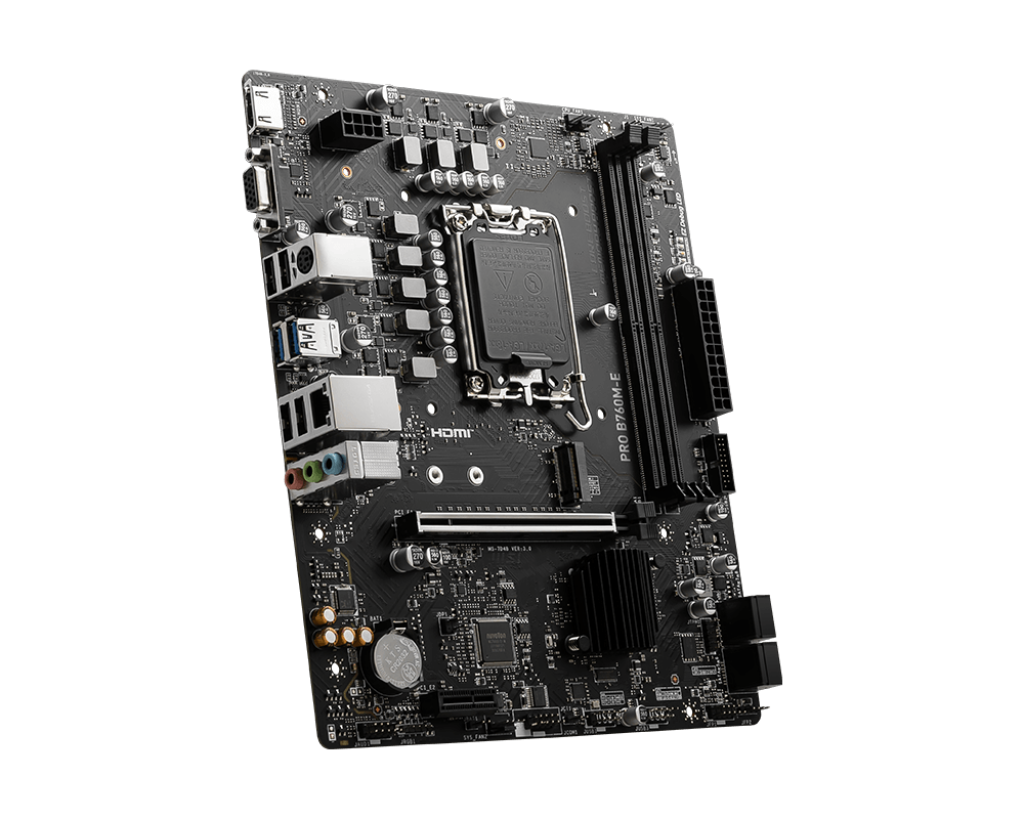 MSI PRO B760M-E MOTHERBOARD, MICRO-ATX