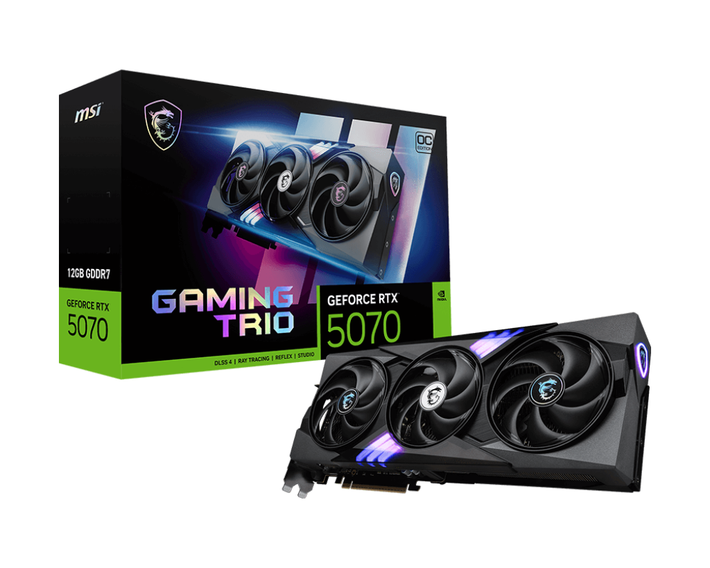 MSI RTX 5070 GAMING TRIO OC 12GB GDDR7 GRAPHICS CARD