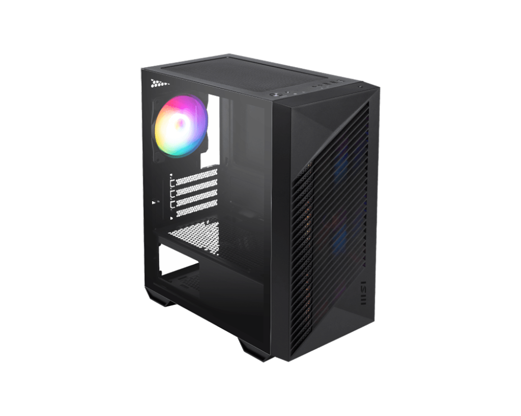 MSI PRO FORGE M050A M-ATX Mini Tower Cabinet (Black)