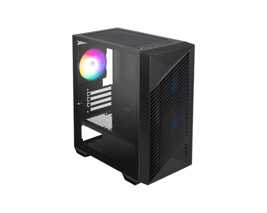 MSI PRO FORGE M050A M-ATX Mini Tower Cabinet (Black)