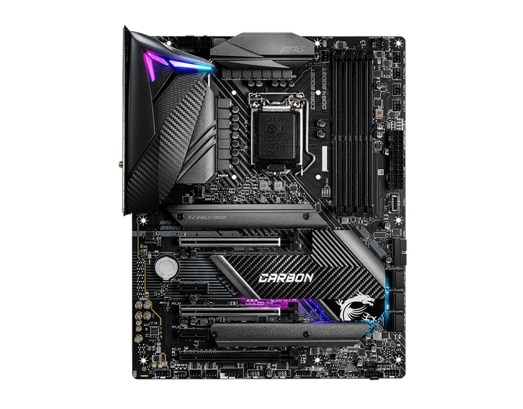 MSI MPG Z490 GAMING CARBON WIFI INTEL LGA1200 MOTHERBOARD