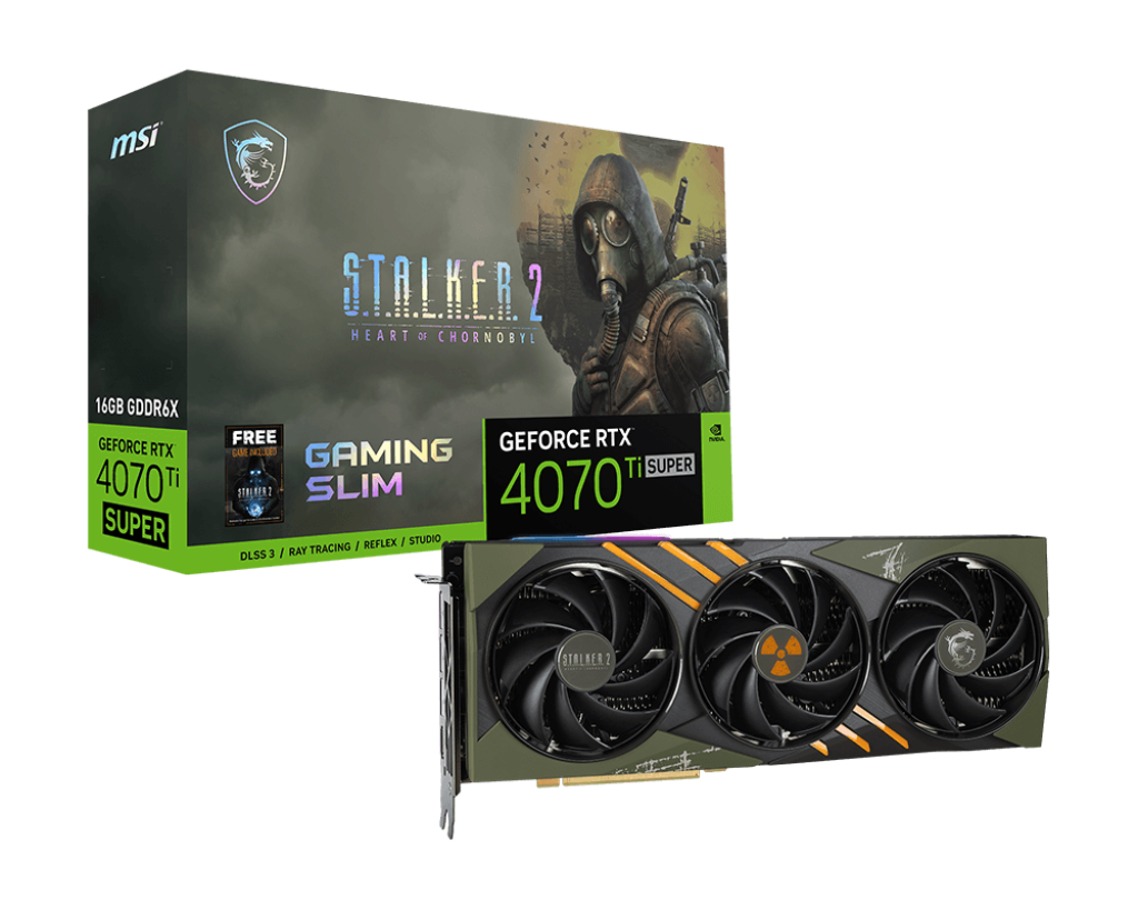 MSI GeForce RTX 4070 Ti SUPER 16G GAMING SLIM STALKER 2 EDITION