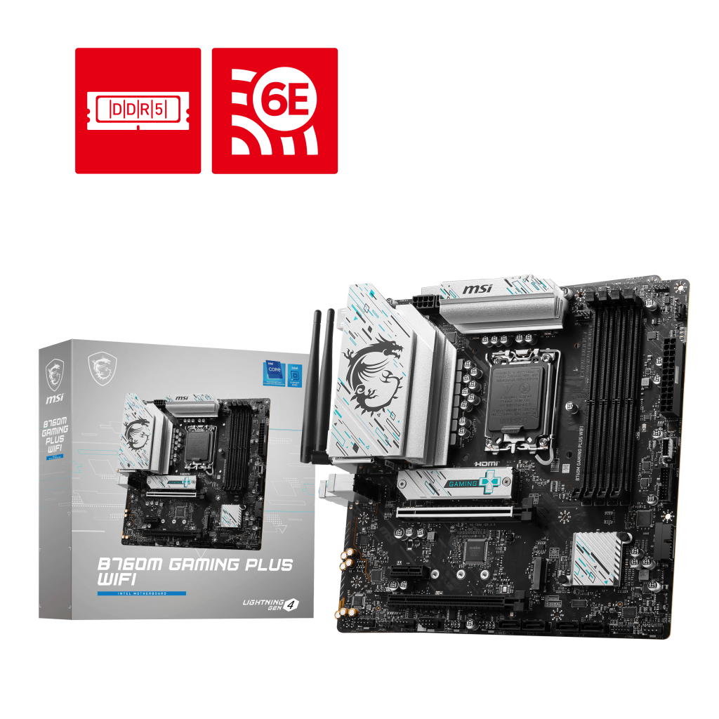 MSI B760M GAMING PLUS WIFI DDR5 MOTHERBOARD