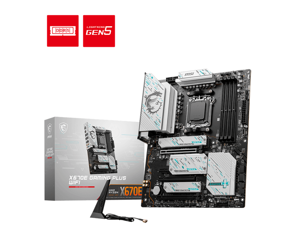 MSI X670E GAMING PLUS WIFI DDR5 MOTHERBOARD