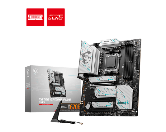 MSI X670E GAMING PLUS WIFI DDR5 MOTHERBOARD