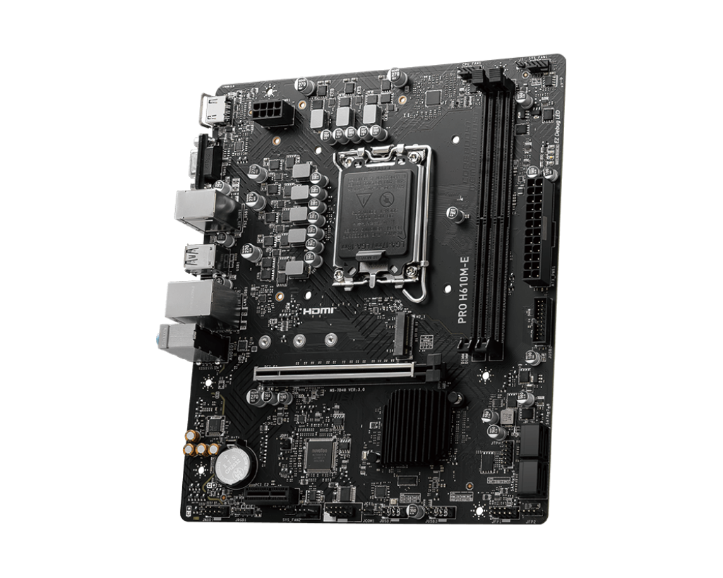 MSI PRO H610M-E INTEL LGA1700 MOTHERBOARD