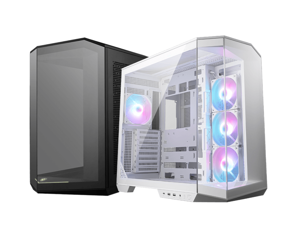 MSI MAG PANO 100R PZ ARGB ATX Mid Tower Case (White)