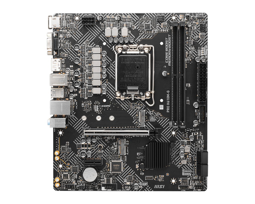 MSI PRO H610M-G WIFI DDR5 MOTHERBOARD