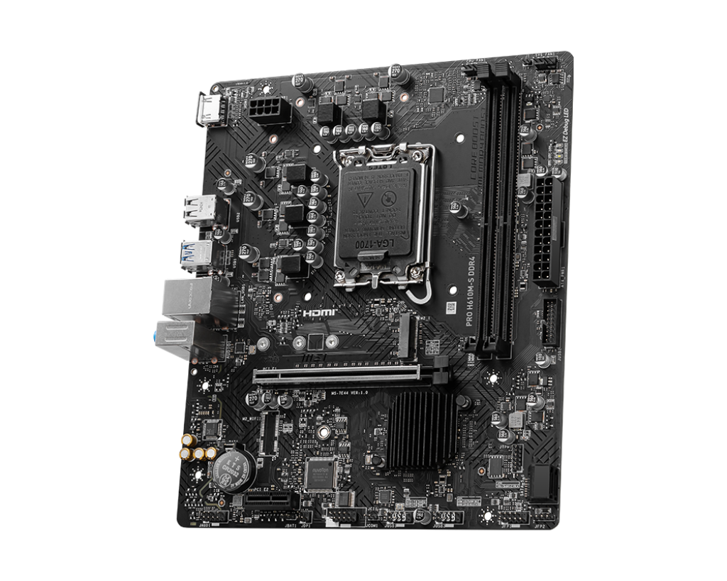 MSI PRO H610M-S DDR4 LGA1700 MICRO ATX MOTHERBOARD