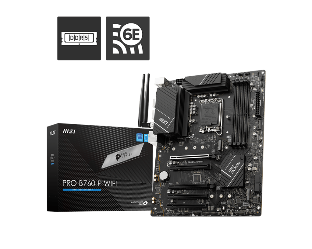 MSI B760-P PRO WIFI DDR5 INTEL LGA1700 MOTHERBOARD