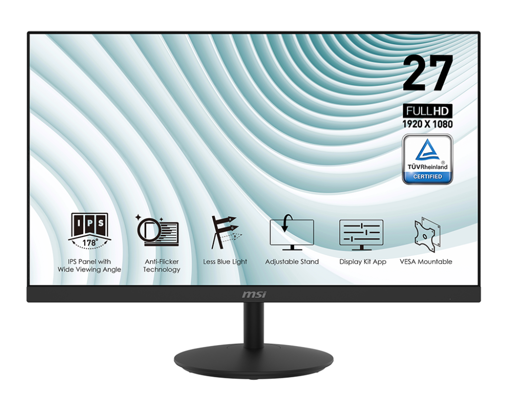 MSI PRO 27 INCH MP271 FHD IPS PROFESSIONAL MONITOR