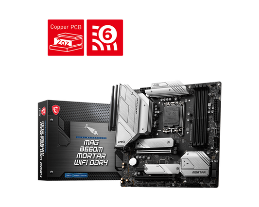 MSI MAG B660M MORTAR WIFI DDR4 INTEL LGA1700 MOTHERBOARD