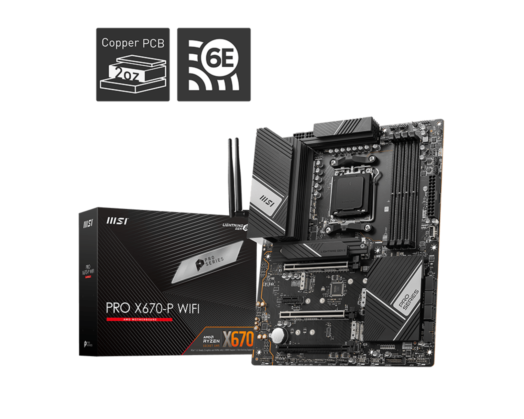 MSI X670-P PRO WIFI DDR5 AMD AM5 MOTHERBOARD