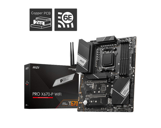 MSI X670-P PRO WIFI DDR5 AMD AM5 MOTHERBOARD
