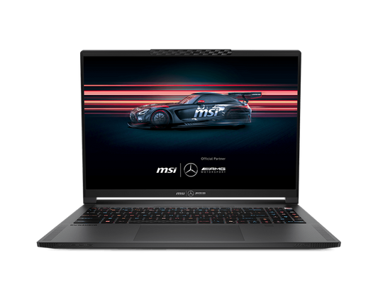 MSI Stealth A16 MercedesAMG AI+ A3XWGG AMD Ryzen AI 9 HX 370 Processor 32GB 2TB SSD NVIDIA GeForce RTX 5070 Laptop GPU,GDDR7 8GB 16" 16:10 QHD+ (2560 x 1600) OLED, 240hz Stealth A16 AI+ Mercedes-AMG Motorsport Gift pack 2 Year Warranty Term Selenite Gray