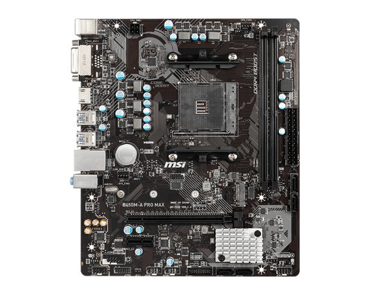 MSI B450M-A PRO MAX AMD AM4 MOTHERBOARD