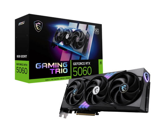 MSI GEFORCE RTX 5060 GAMING TRIO OC 8GB GRAPHIC CARD