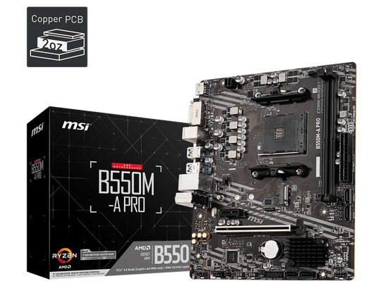 MSI B550M-A PRO MICRO ATX AMD AM4 MOTHERBOARD