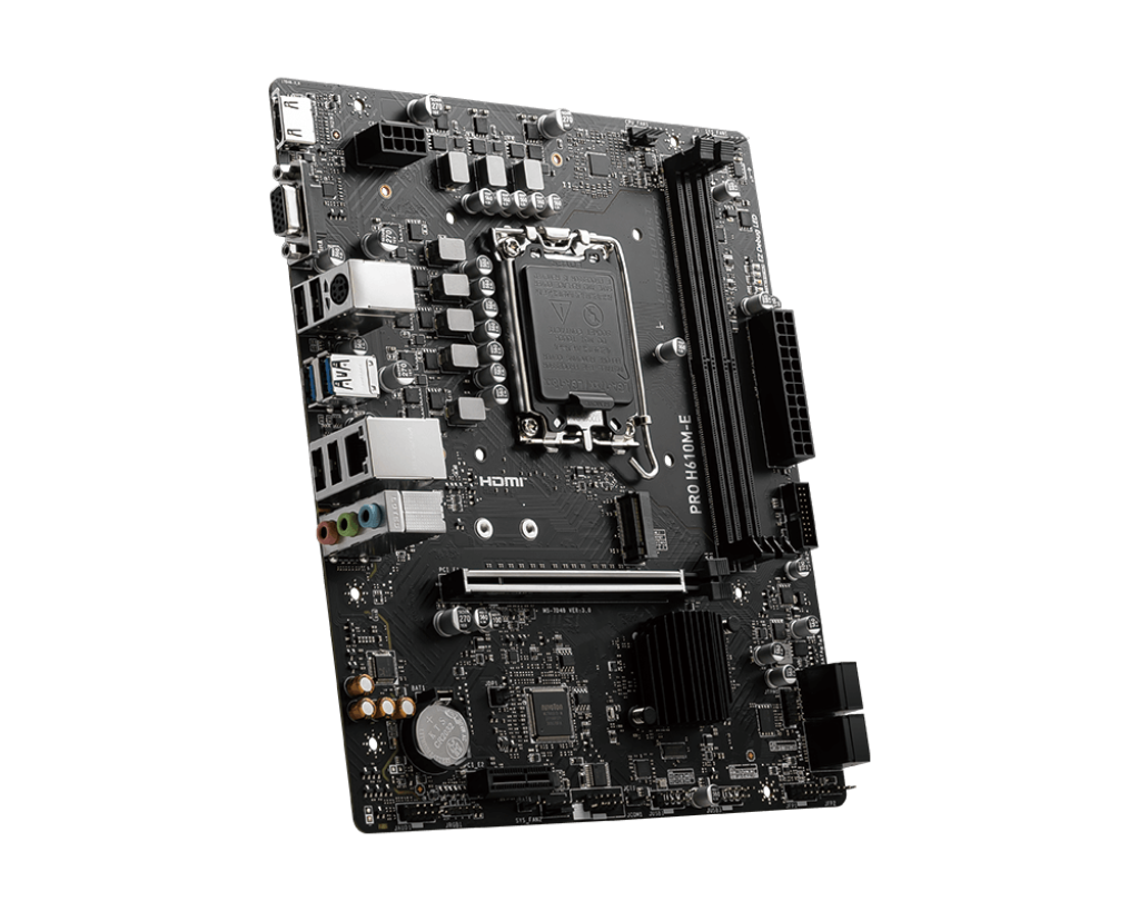 MSI PRO H610M-E INTEL LGA1700 MOTHERBOARD