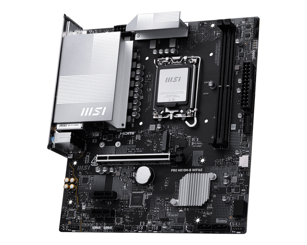 MSI PRO H810M-B WIFI6E DDR5 Intel LGA 1851 Motherboard
