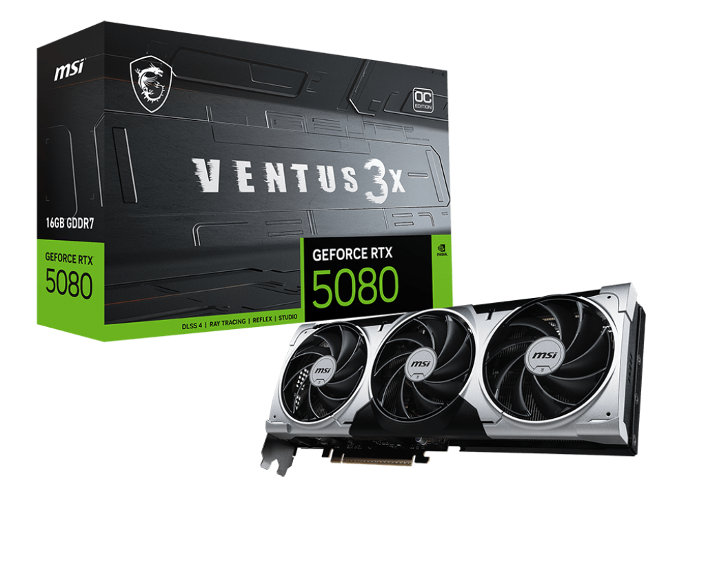 MSI GEFORCE RTX 5080 16G VENTUS 3X OC PLUS