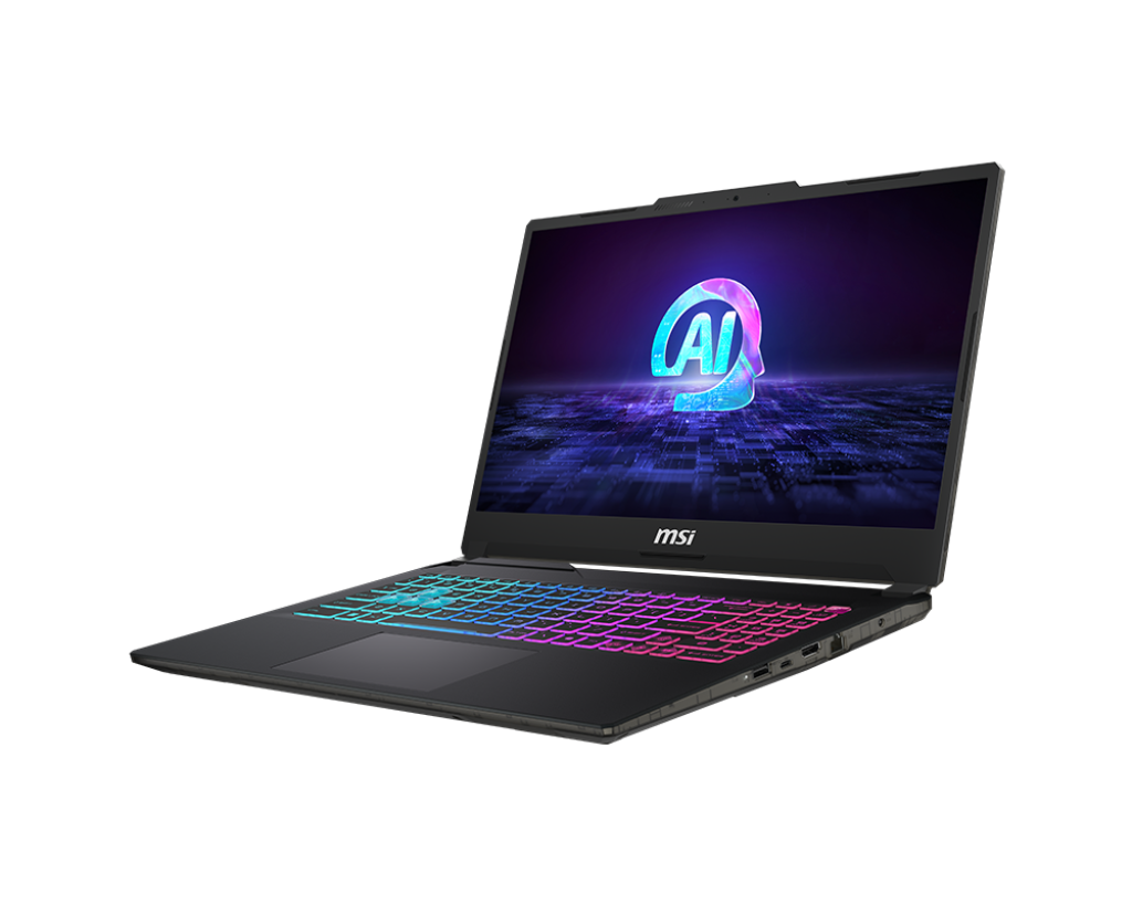 MSI CYBORG 15 AI A1VEK-096IN INTEL CORE ULTRA 7 1ST GEN GAMING LAPTOP (16GB, 512GB SSD, WINDOWS 11 HOME, 6GB GRAPHICS, 15.6 INCH 144 HZ FHD DISPLAY, NVIDIA GEFORCE RTX 4050, MS OFFICE 2021, TRANSLUCENT BLACK, 1.98 KG)