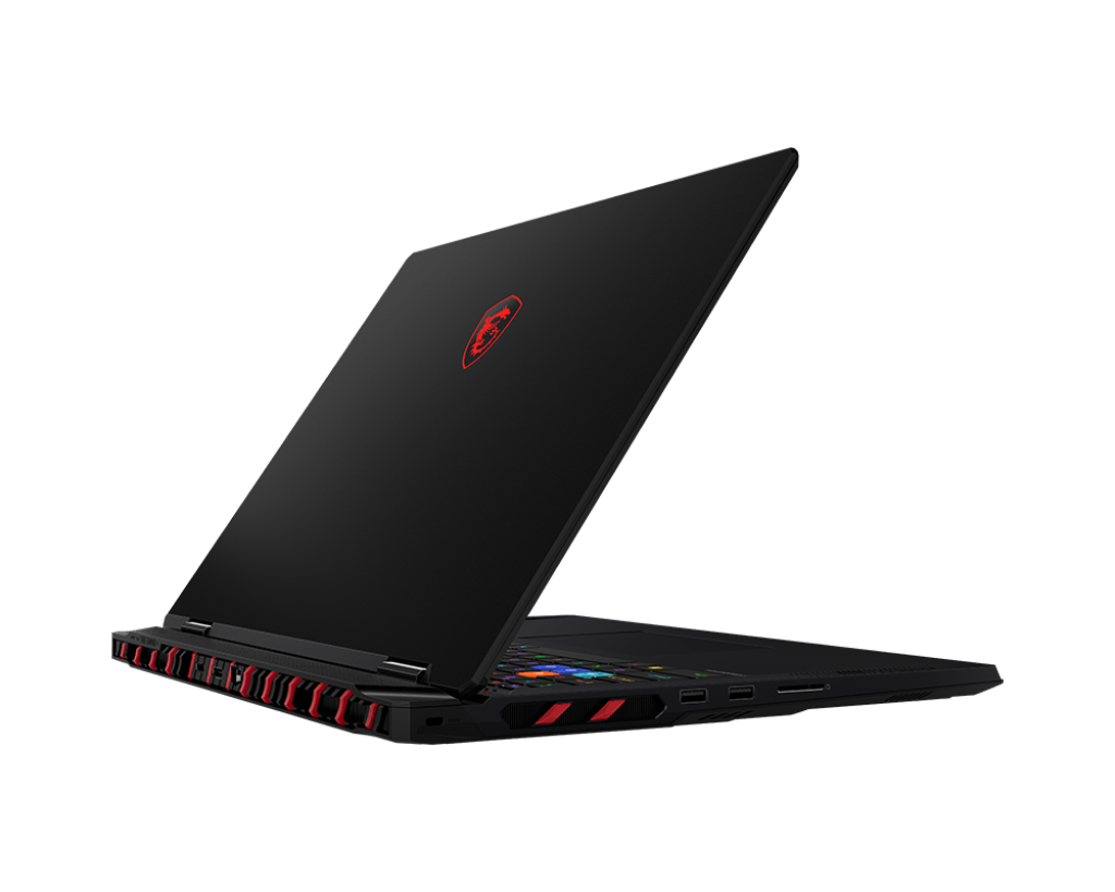MSI Raider A18 HX A9WIG AMD Ryzen 9 9955HX3D Processor 64GB 2TB SSD NVIDIA GeForce RTX 5080 Laptop GPU, GDDR7 16GB 18" 16:10 UHD+ (3840x2400), MiniLED, 120Hz Windows11 Home Core Black 4 cell, 99.99Whr Titan Gaming Backpack 2 Year Warranty Term