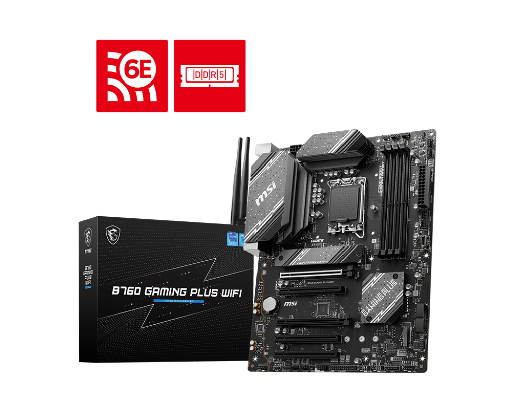 MSI B760 GAMING PLUS WIFI MOTHERBOARD