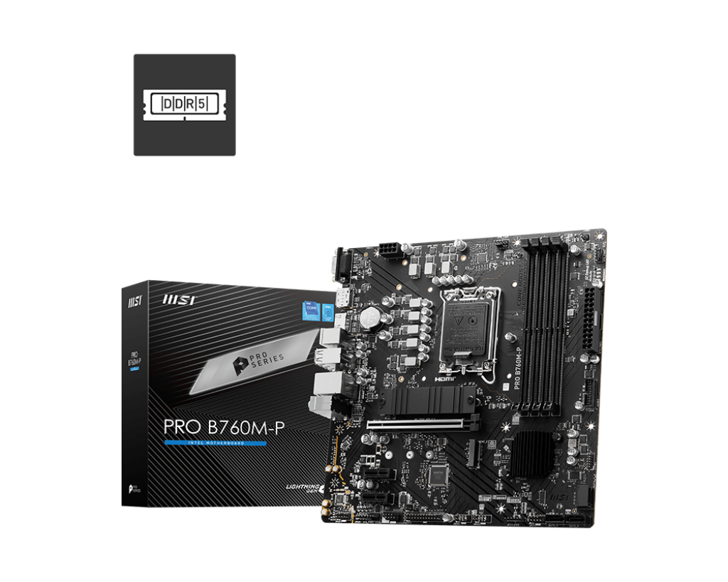 MSI B760M-P PRO DDR5 INTEL LGA1700 MOTHERBOARD