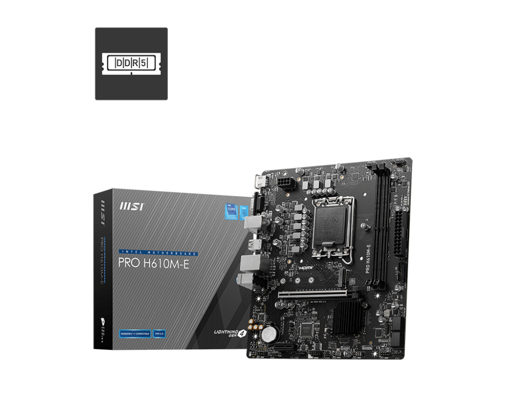 MSI PRO H610M-E INTEL LGA1700 MOTHERBOARD