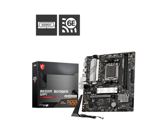 MSI B650M BOMBER WIFI ATX DDR5 AMD MOTHERBOARD