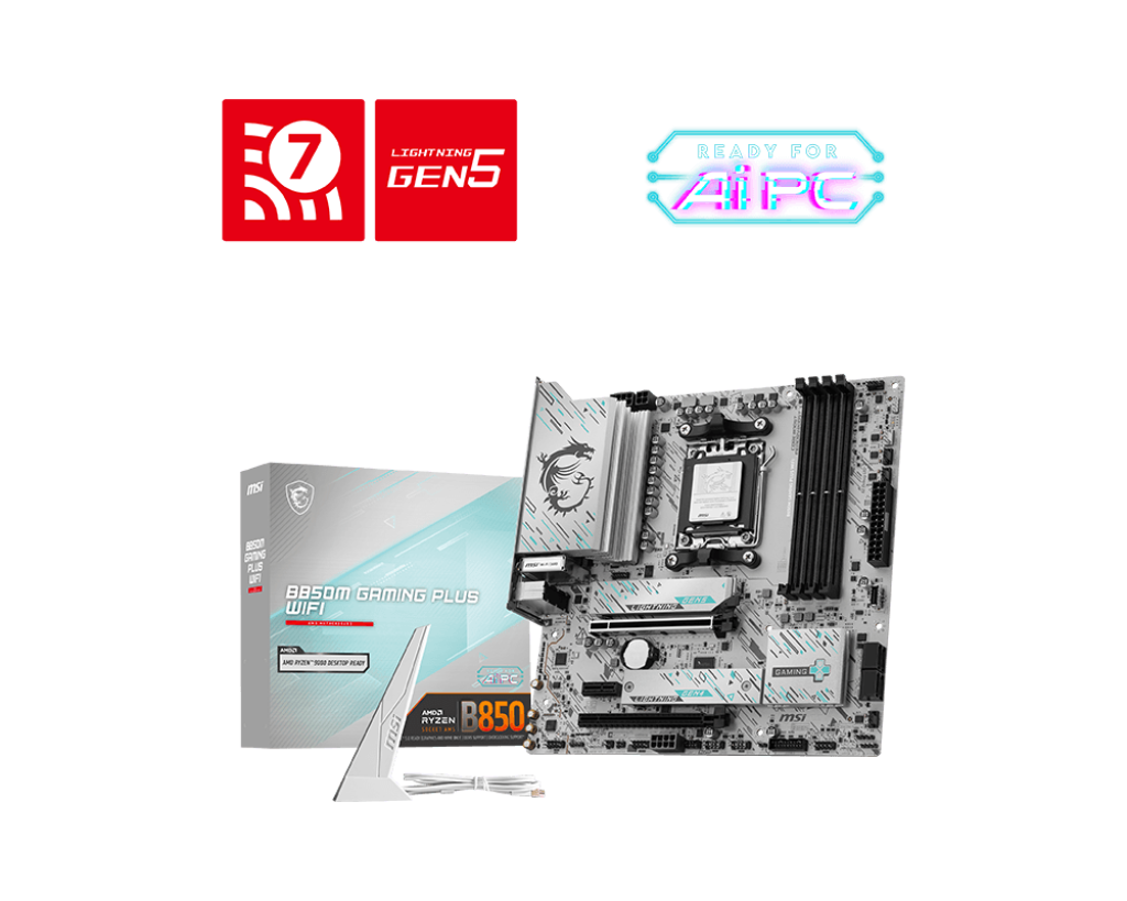MSI B850M DDR5 Gaming Plus WiFi Motherboard