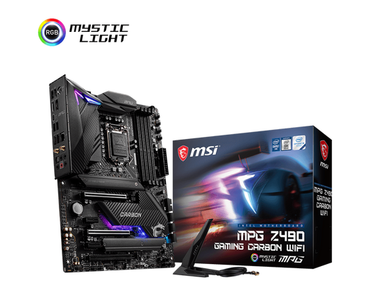 MSI MPG Z490 GAMING CARBON WIFI INTEL LGA1200 MOTHERBOARD