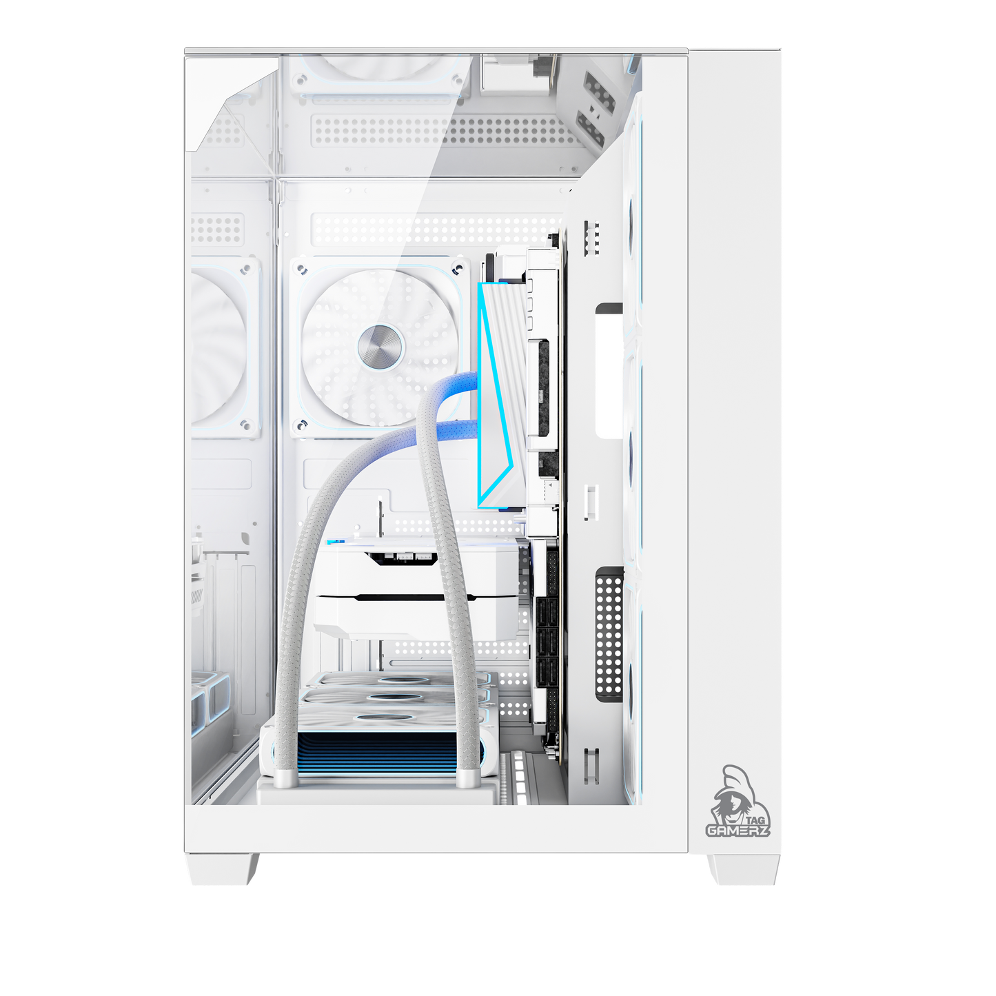 TAG Gamerz Orion Gaming Mid Tower Cabinet White