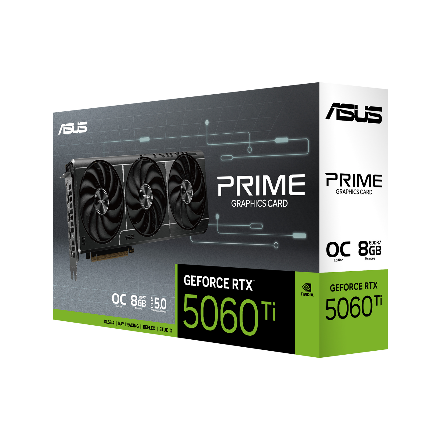ASUS PRIME GeForce RTX 5060 Ti 8GB GDDR7 PCI Graphics Card PRIME-RTX5060TI-O8G