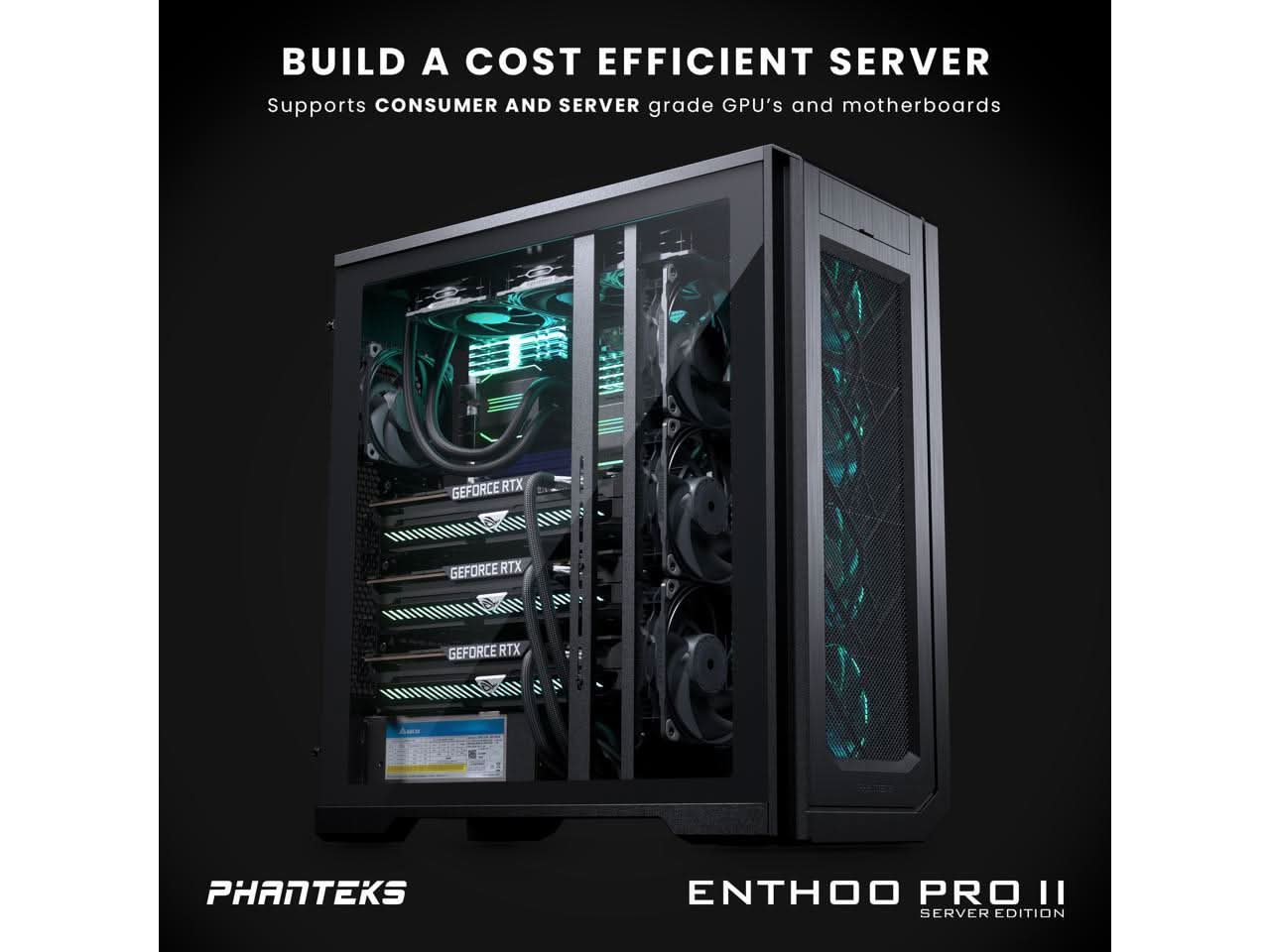 PHANTEKS ENTHOO PRO 2 SERVER EDITION TG MID-TOWER E-ATX CABINET BLACK