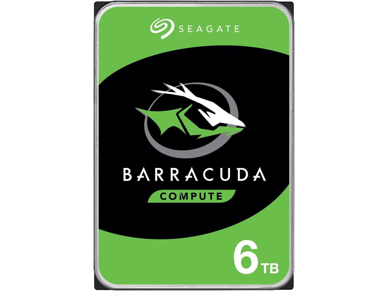 SEAGATE BARRACUDA ST6000DM003 6TB 5400 RPM 256MB CACHE SATA 6.0GB/S 3.5 INCH INTERNAL HARD DRIVE