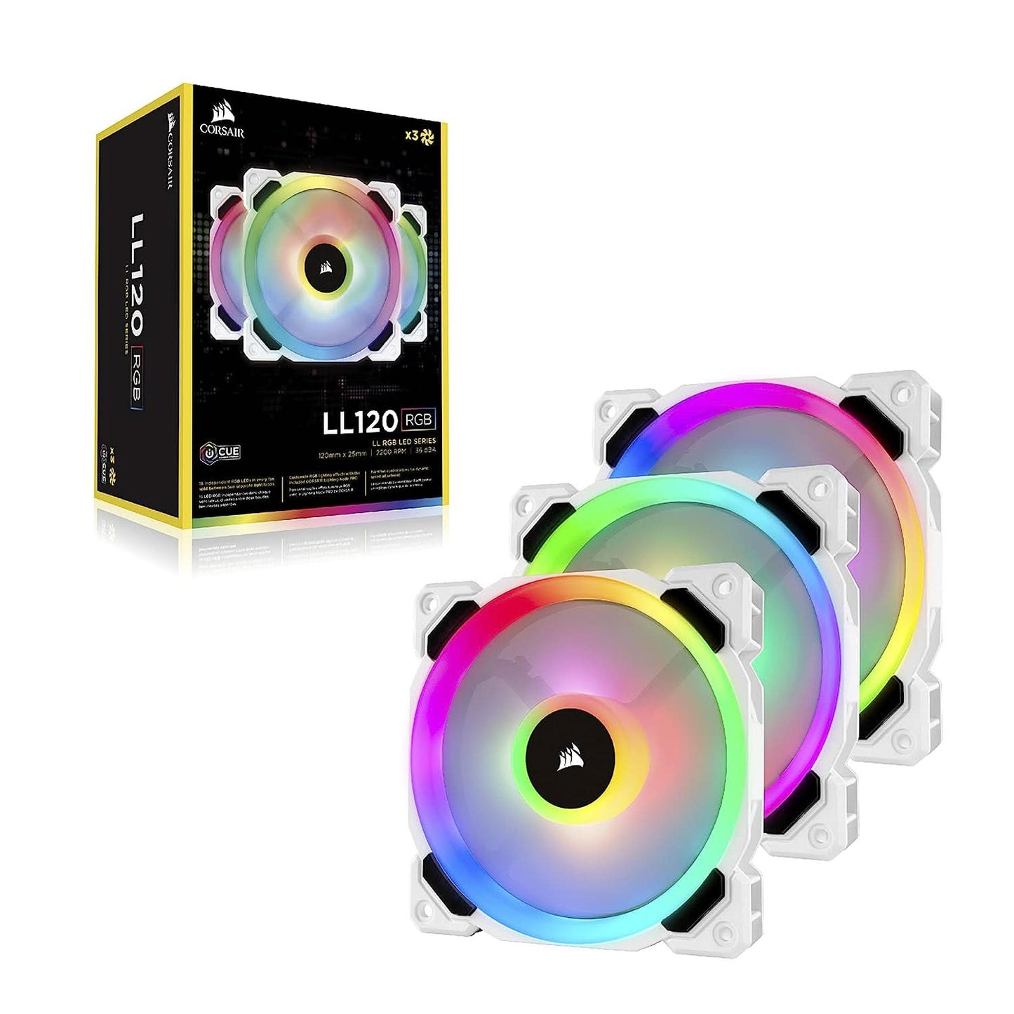 FAN-CORSAIR-LL120-120MM-(3-FAN-PACK)-RGB-WHITE-84733099