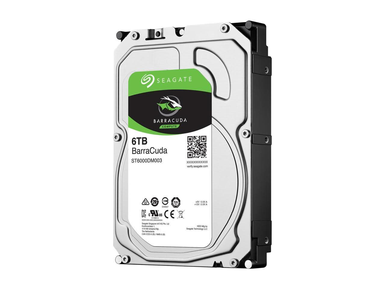 SEAGATE BARRACUDA ST6000DM003 6TB 5400 RPM 256MB CACHE SATA 6.0GB/S 3.
