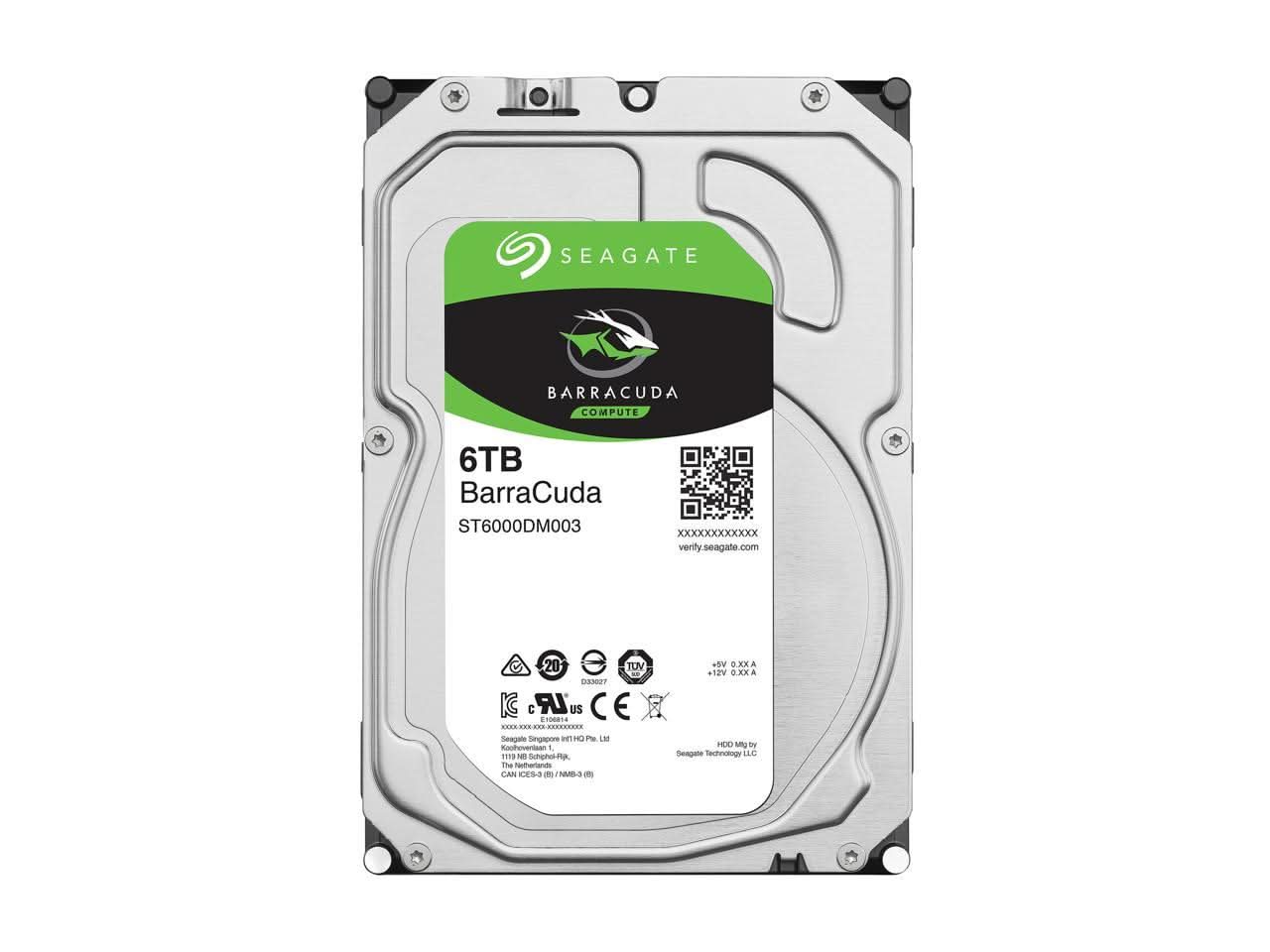 SEAGATE BARRACUDA ST6000DM003 6TB 5400 RPM 256MB CACHE SATA 6.0GB/S 3.