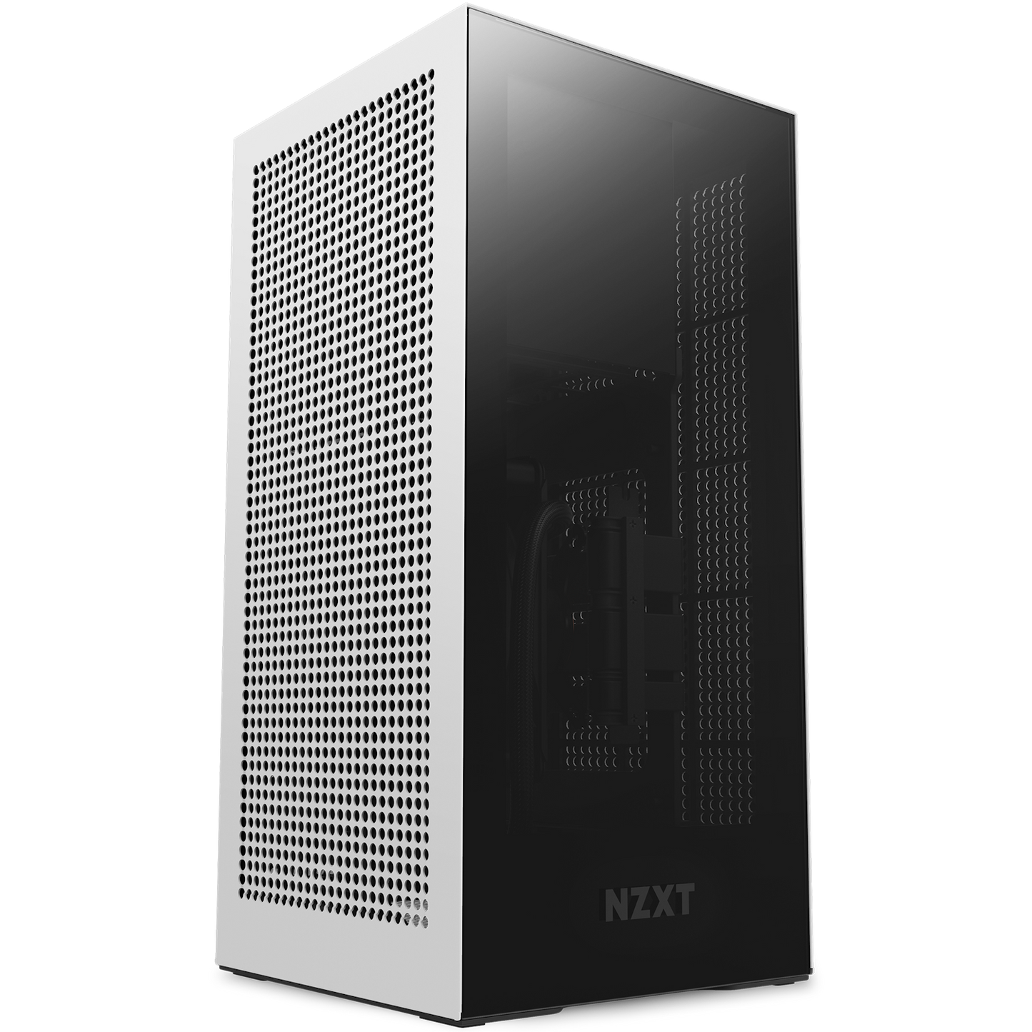 NZXT H1 VERSION2 2022 WHITE COLOR WITH 140MM LIQUID COOLER WITH PCIE GEN.4 EXTENDER (CS-H11BW-IN)