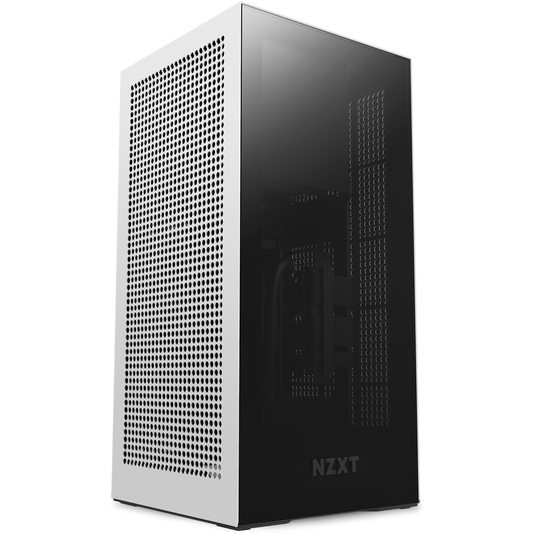 NZXT H1 VERSION2 2022 WHITE COLOR WITH 140MM LIQUID COOLER WITH PCIE GEN.4 EXTENDER (CS-H11BW-IN)