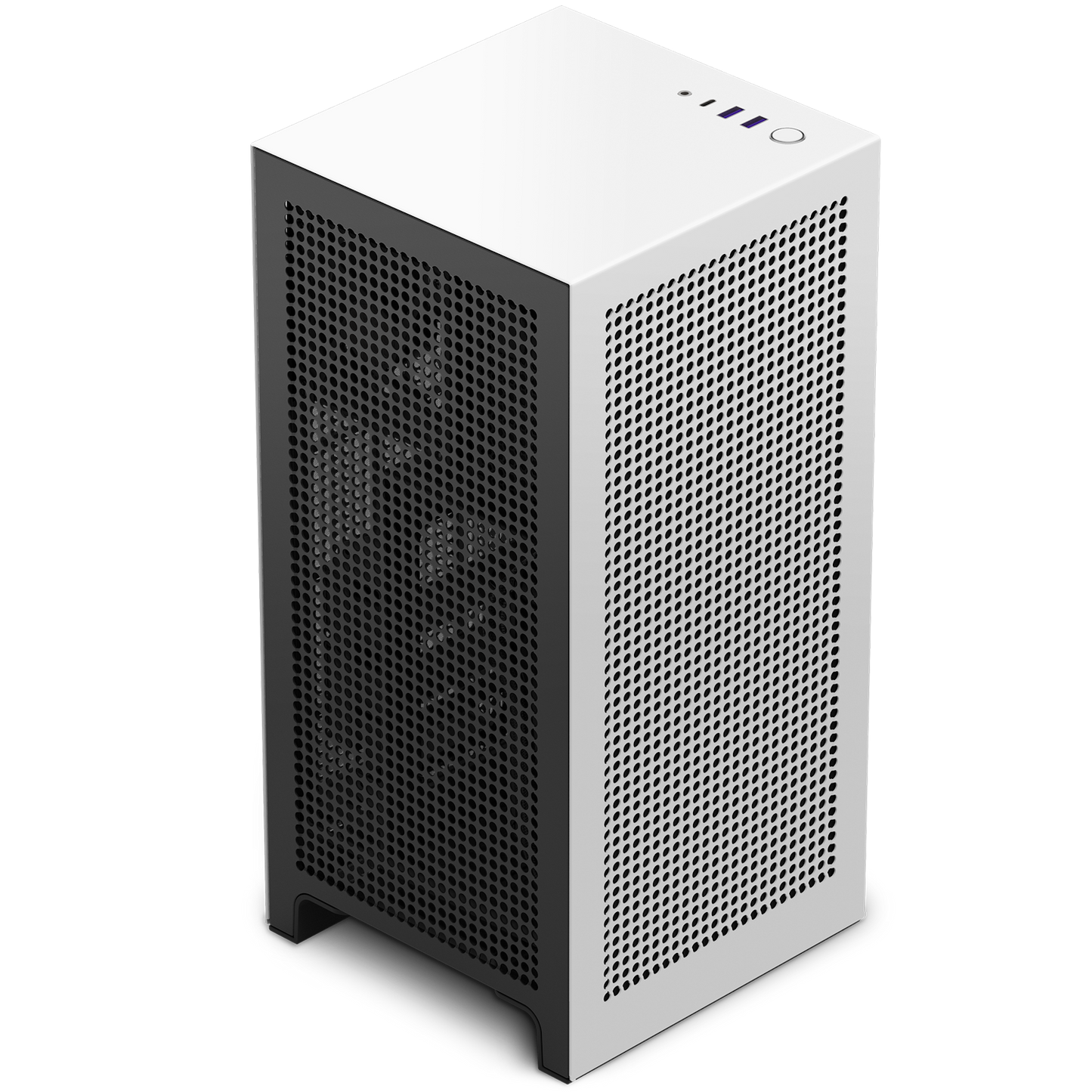 NZXT H1 VERSION2 2022 WHITE COLOR WITH 140MM LIQUID COOLER WITH PCIE GEN.4 EXTENDER (CS-H11BW-IN)