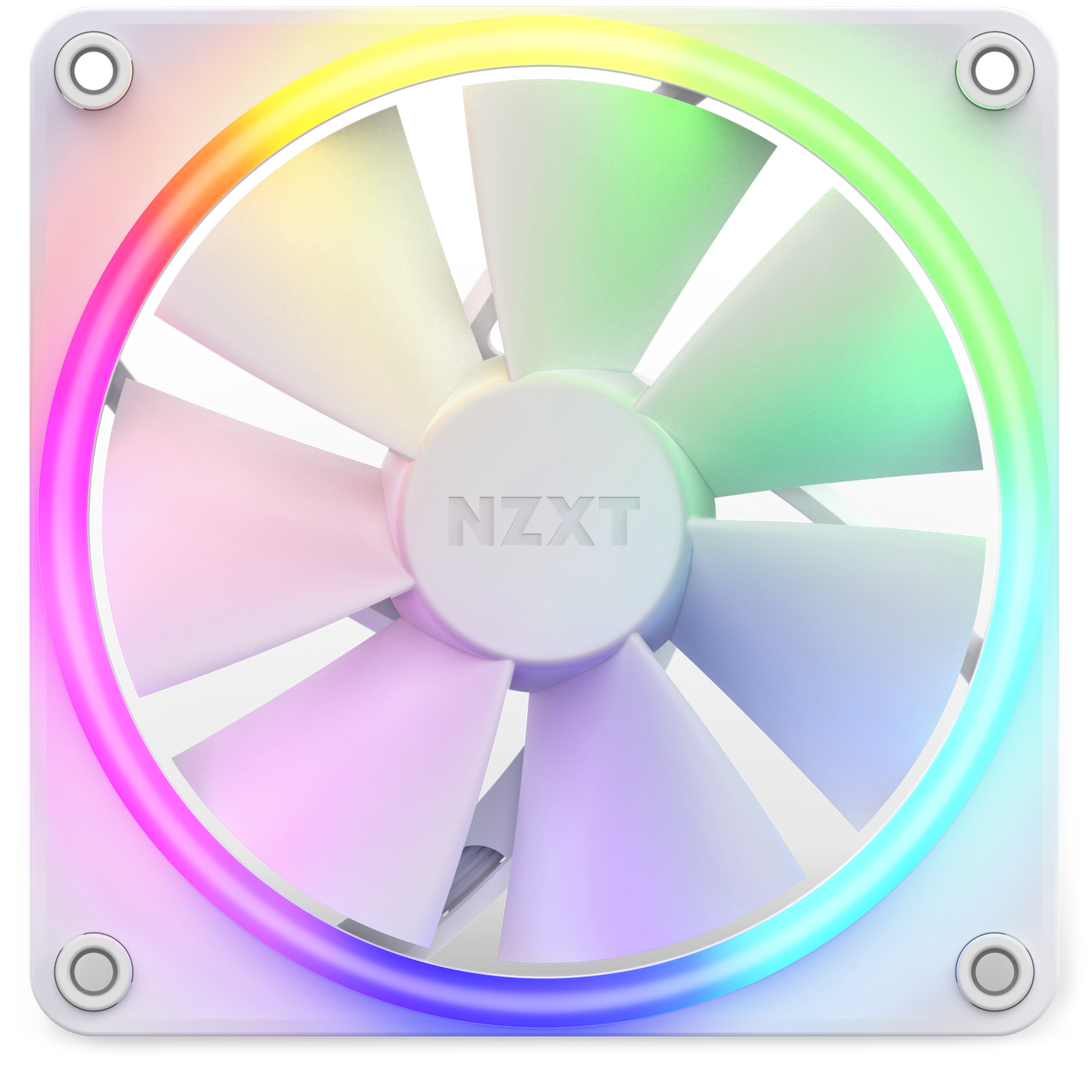 NZXT F120RGB - 120MM RGB HEATSINK FANS - SINGLE (WHITE) RF-R12SF-W1