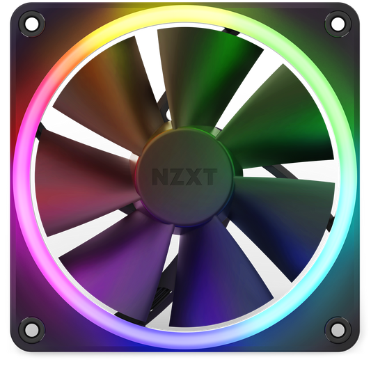 NZXT F120RGB - 120MM RGB FANS - SINGLE BLACK (RF-R12SF-B1)